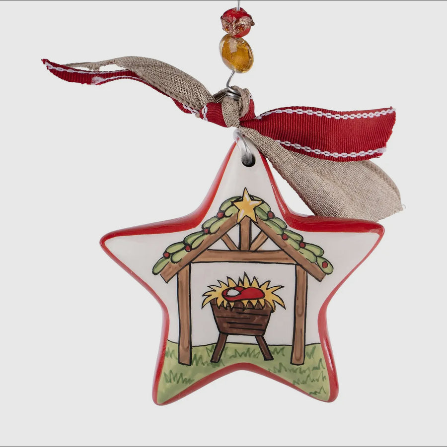 Silent Night Star Ornament