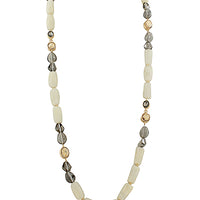 Long Beaded and Crystal Necklace-2 Colors - The Shoppes at Coldwater