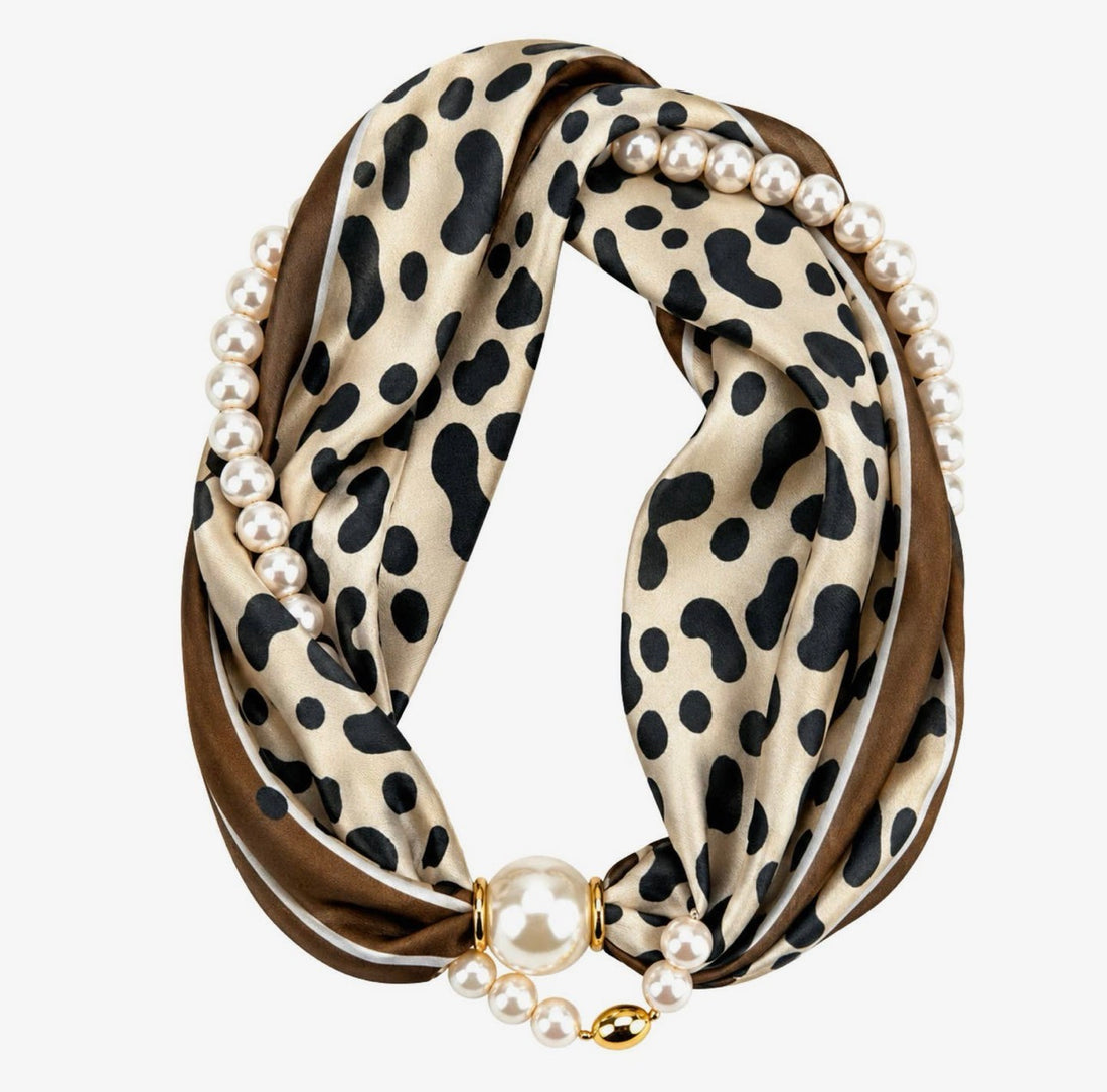 Luxe Pearl Scarf Necklace