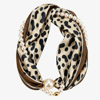 Luxe Pearl Scarf Necklace