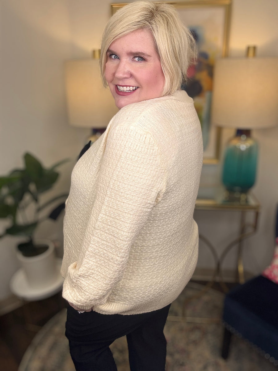 Hooked On Bows Cardigan-S-3X!
