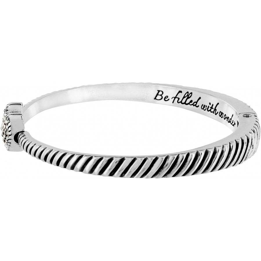 Brighton | Celestia Heart Hinged Bangle-Silver