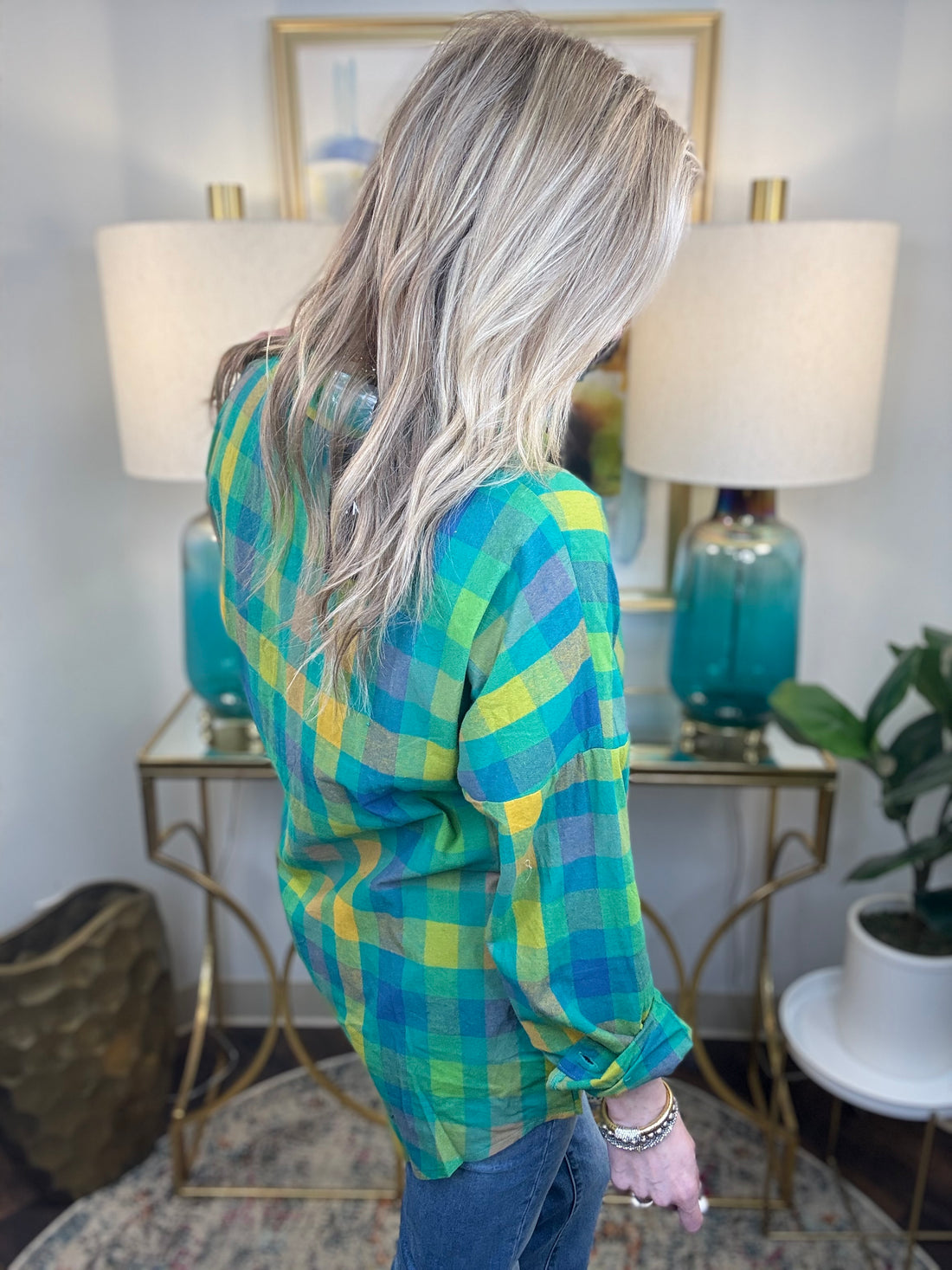 Plaid Love Top