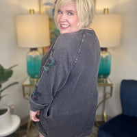 Stargazing Curvy Sweatshirt Dress