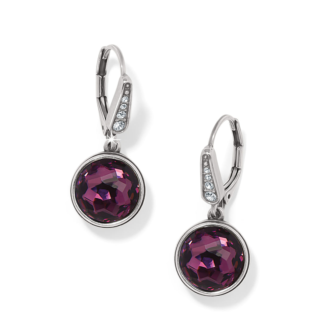 Brighton | Meridian Aurora Leverback Earrings-Amethyst