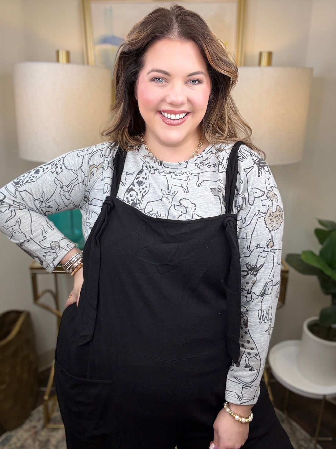 Off Duty Curvy Jumpsuit