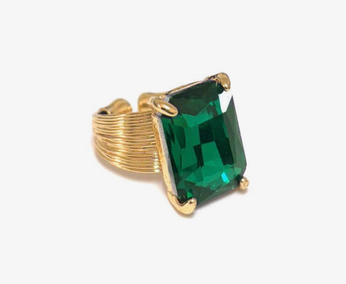 Rectangle Sparkle Ring