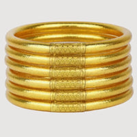 BuDhaGirl | Gold All Weather Bangles® (Set of 6) - Serenity