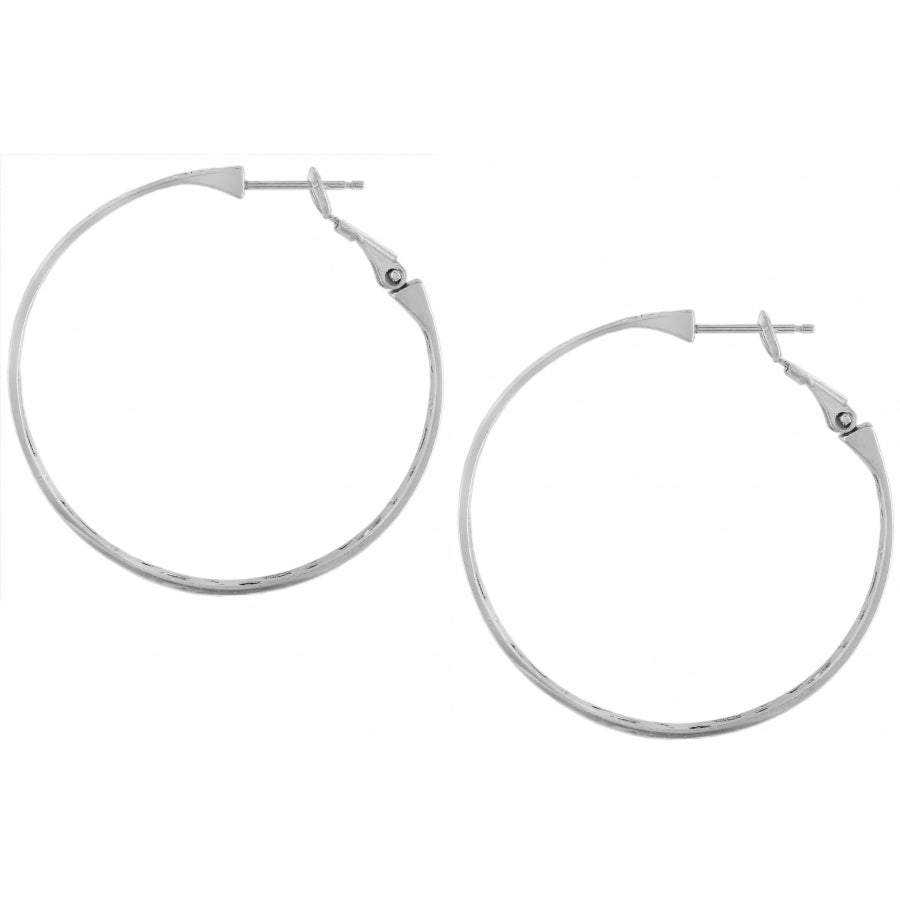 Brighton | Contempo Large Hoop Earrings-Silver