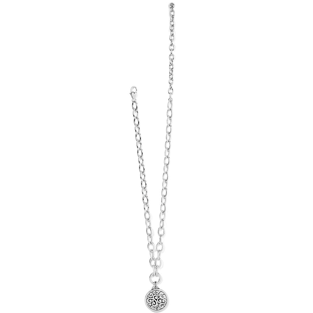 Brighton | Contempo Medallion Charm Necklace-Silver