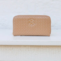 Caroline Hill | Penelope Wallet-Woven Tan
