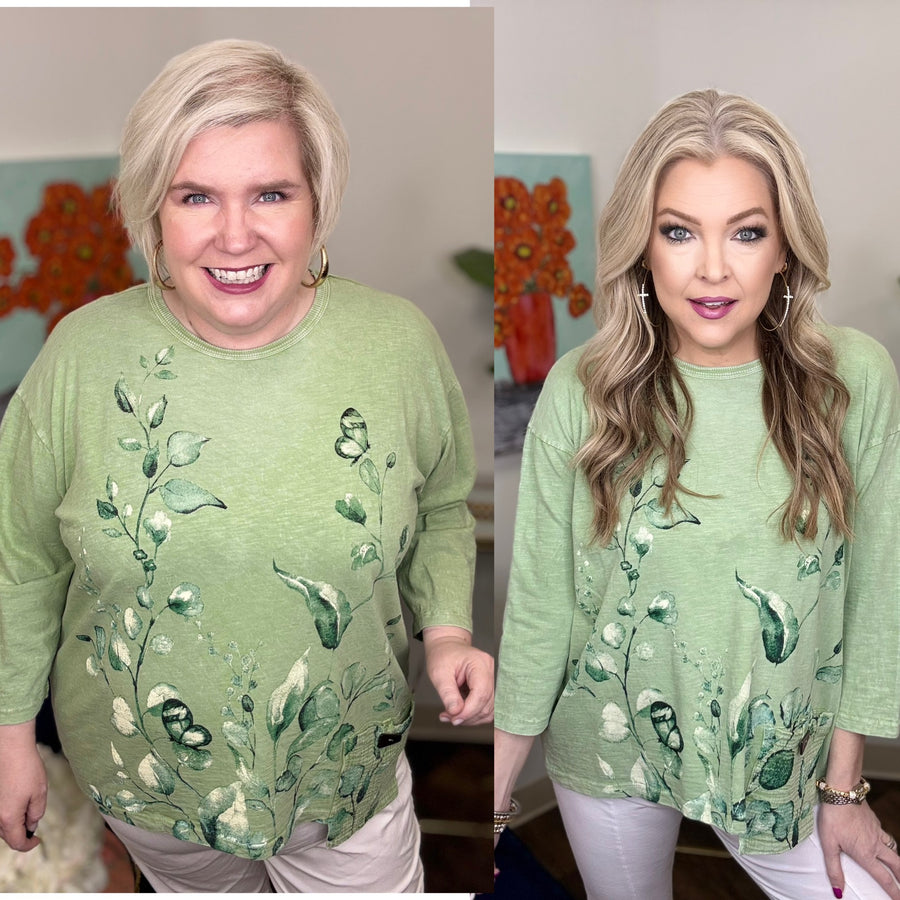 Green With Envy Top