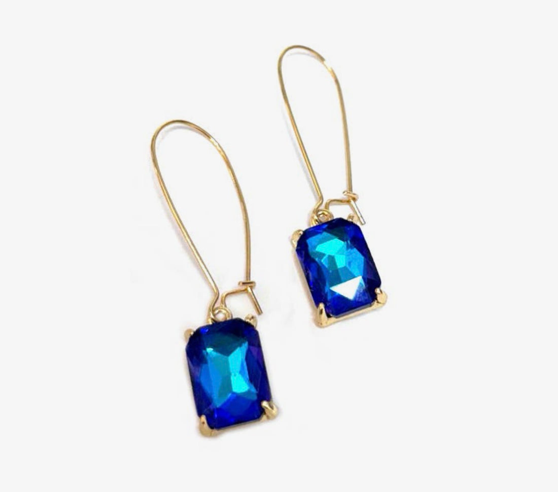 Rectangle Sparkle Earrings-6 Colors