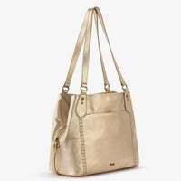 The Sak | Melrose Satchel Leather-Light Gold