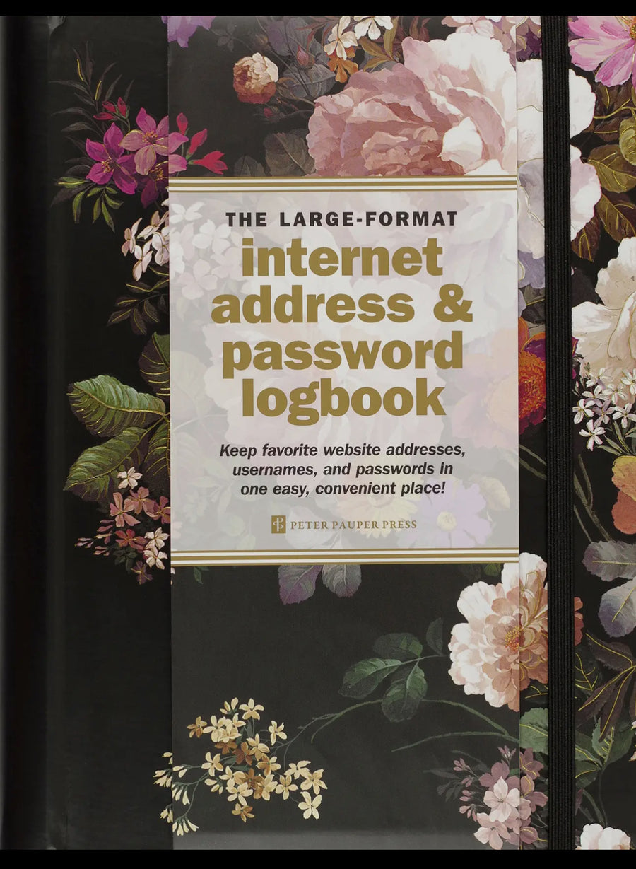 Large Format Internet Password Book