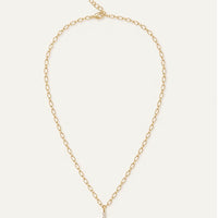 Natalie Wood | Legacy Cross Drop Necklace-Gold