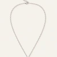 Natalie Wood | Legacy Cross Drop Necklace-Silver