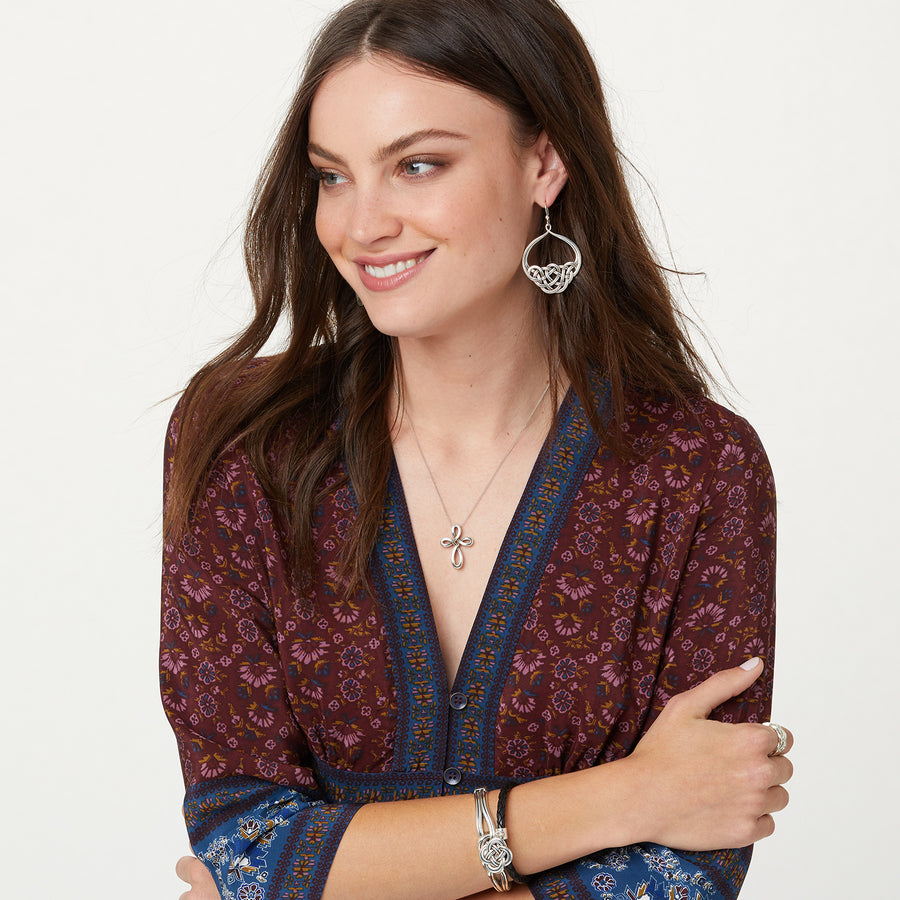 Brighton | Interlok Petite Cross Necklace