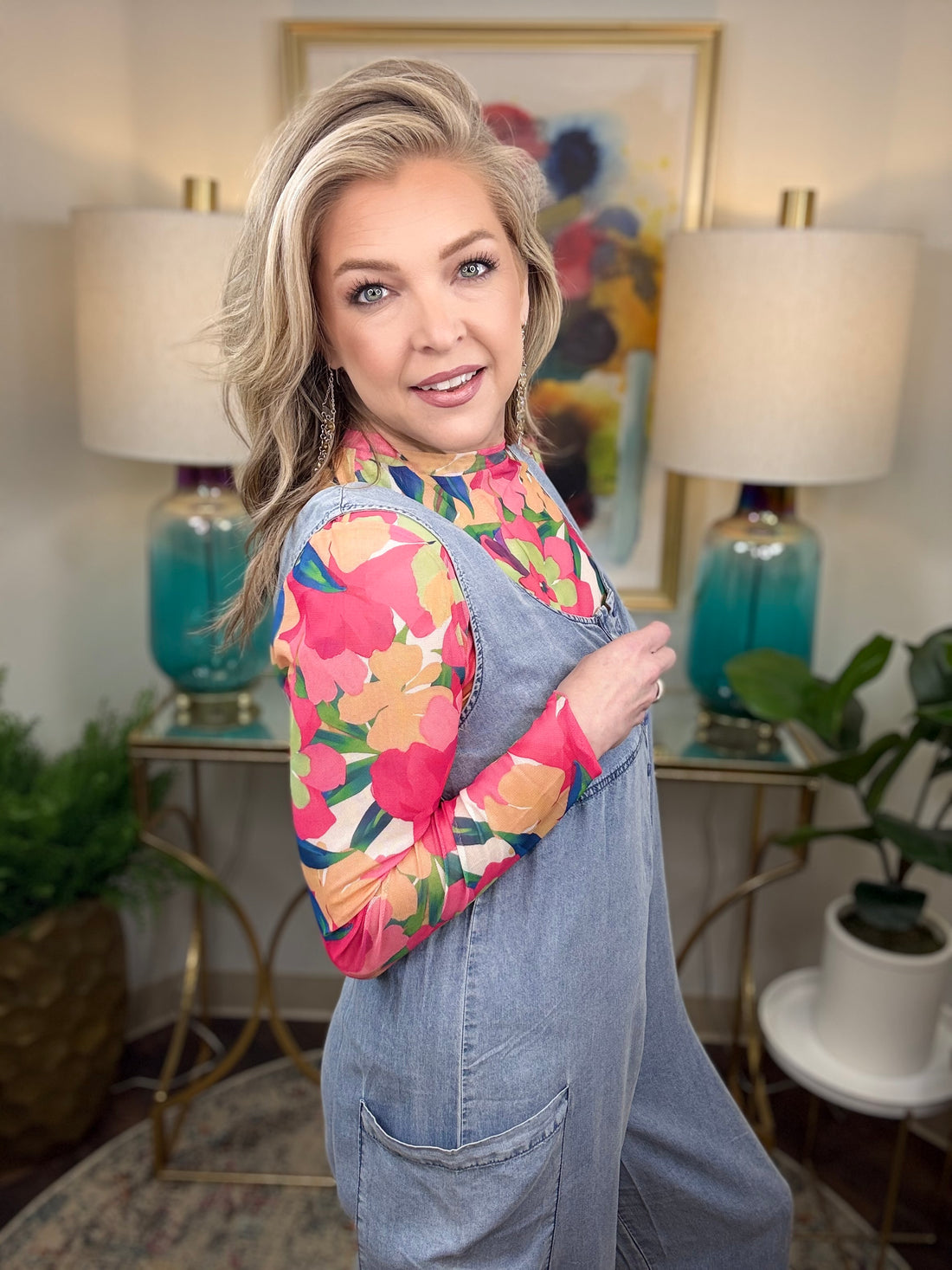 Tropical Delivery Mesh Layering Shirt-S-3X