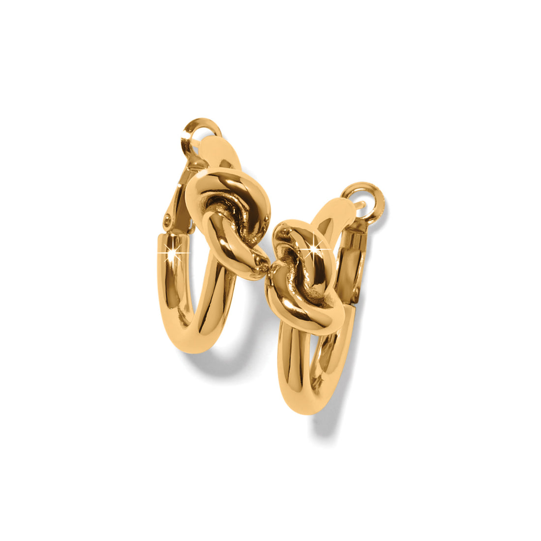 Brighton | Interlok Single Knot Hoop Earrings-Gold