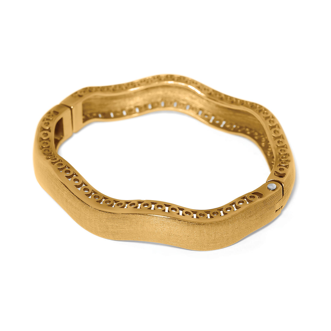Brighton | Inner Circle Wide Hinged Bangle-Gold