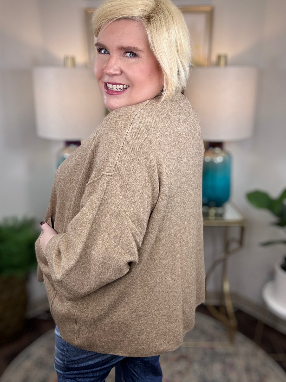 Coco & Carmen | Heavenly Luxe Zip Cardigan