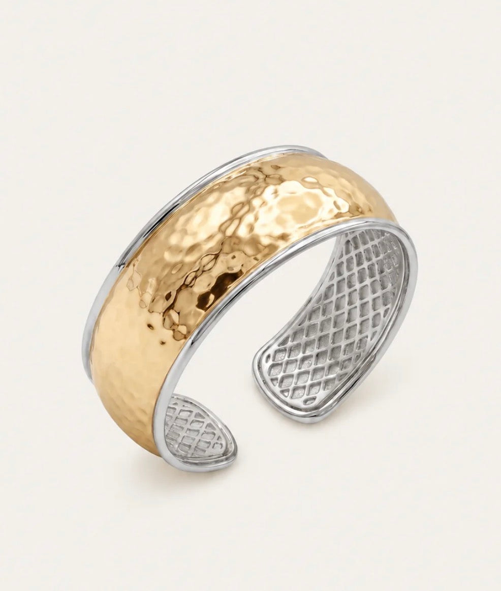 Natalie Wood | Golden Hour Statement Bracelet-Gold/Silver