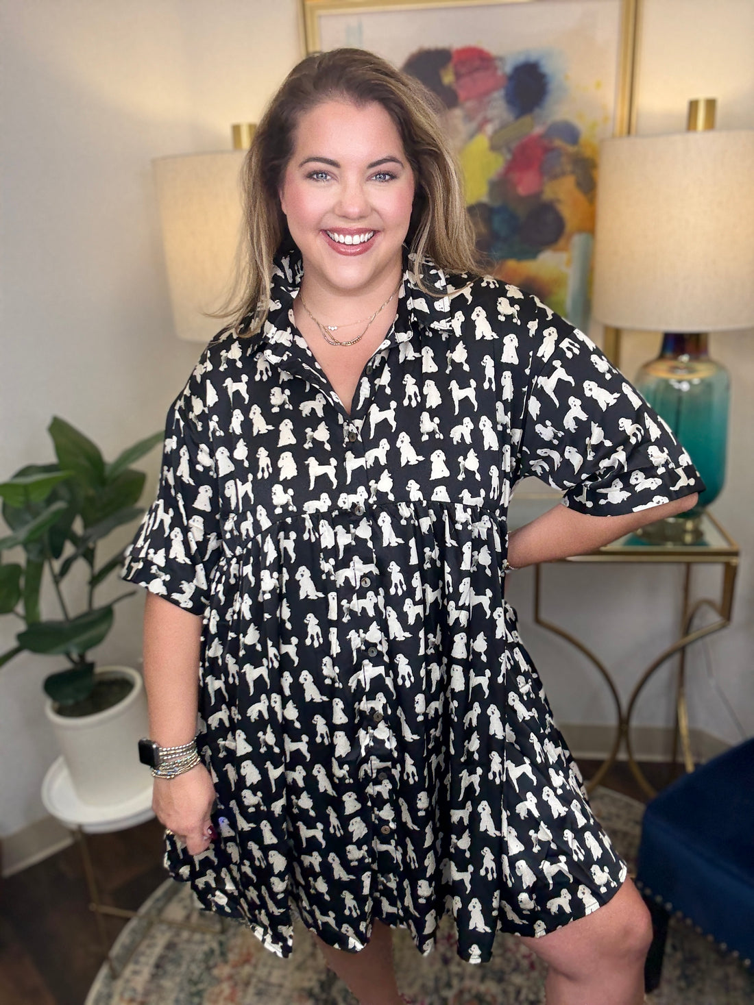 Puppy Love Curvy Tunic Dress