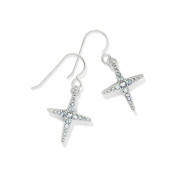 Brighton | Illumina Radiance French Wire Cross Earrings
