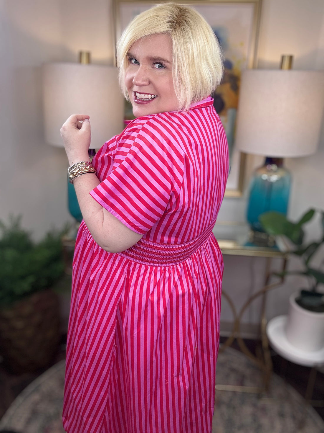 Lizzy Dress-S-2X: 2 Colors!