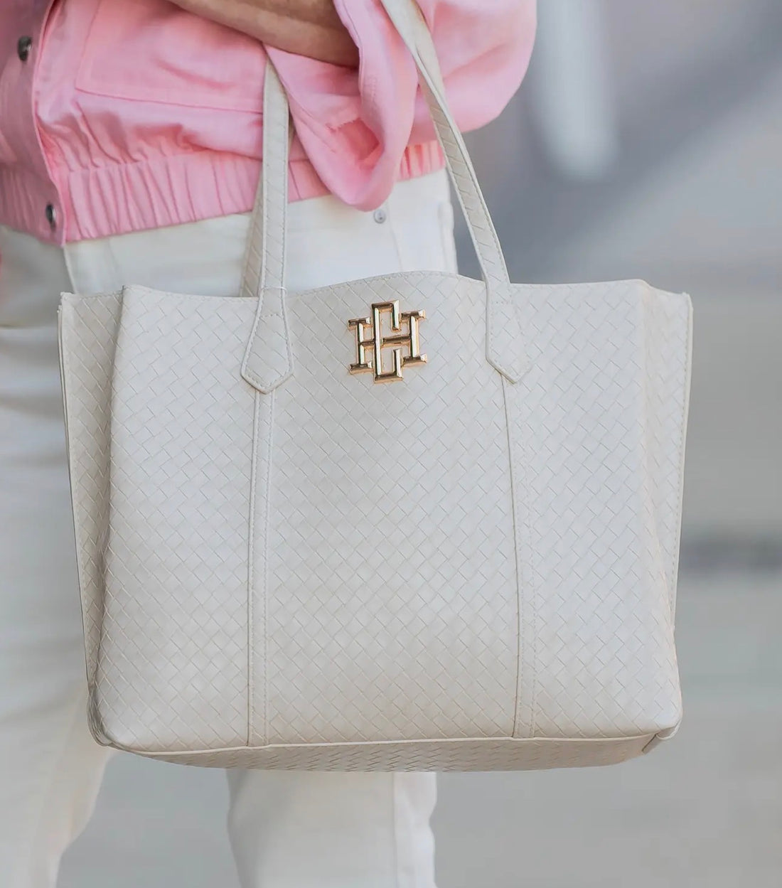 Caroline Hill | Heath Bag-Woven Almond