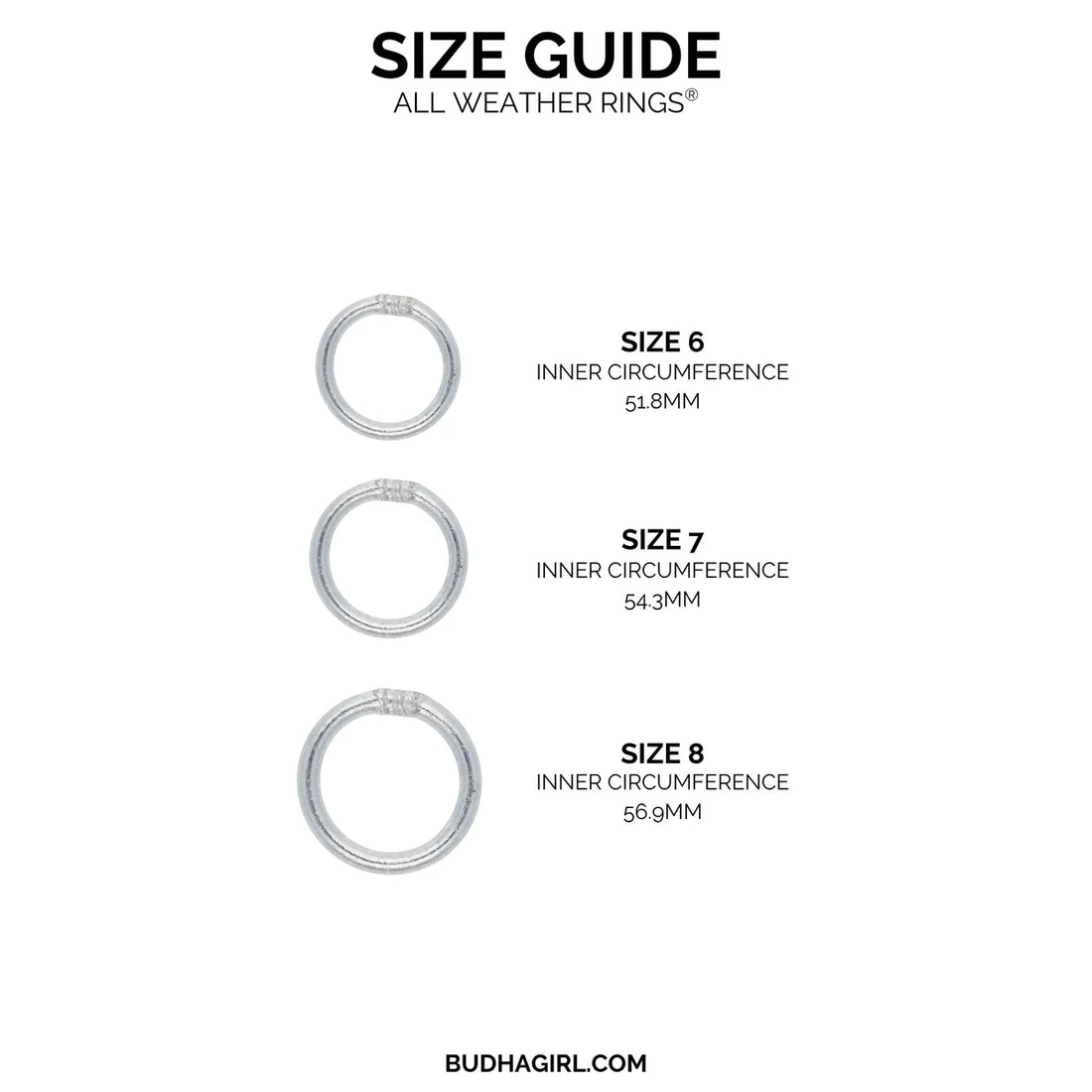 BuDhaGirl | ALL WEATHER RINGS (SET OF 3)