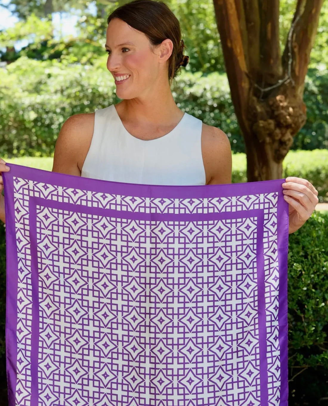 Caroline Hill | Langston Scarf-Purple
