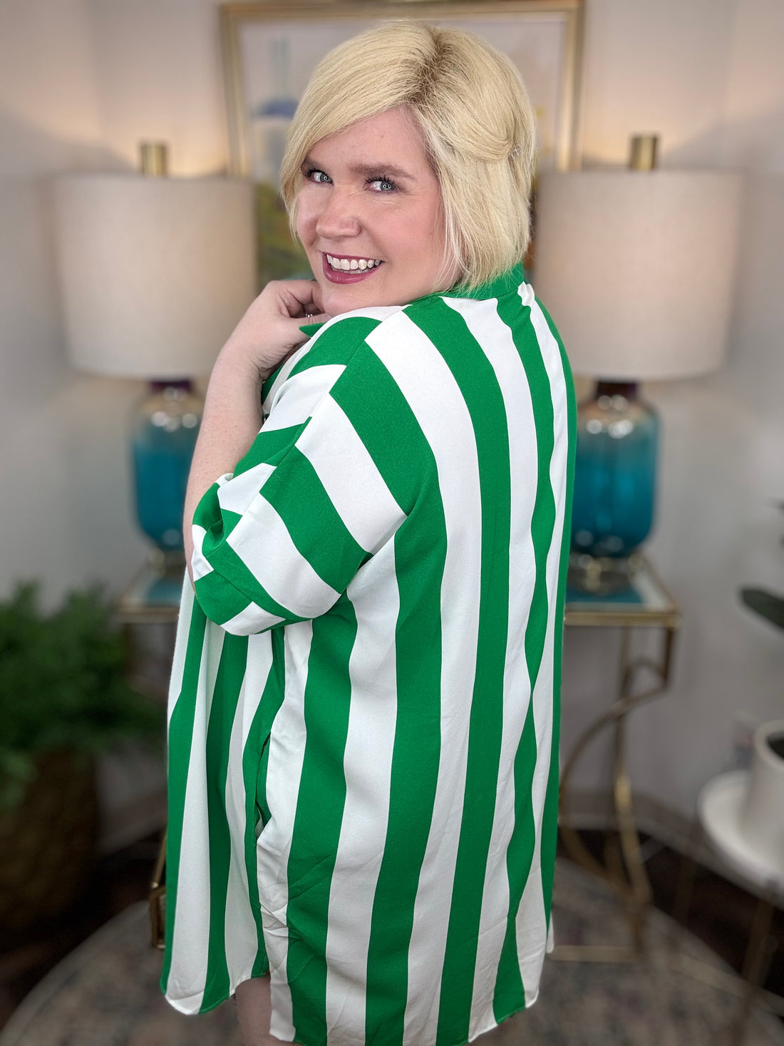 True Stripes Curvy Dress-2 Colors!
