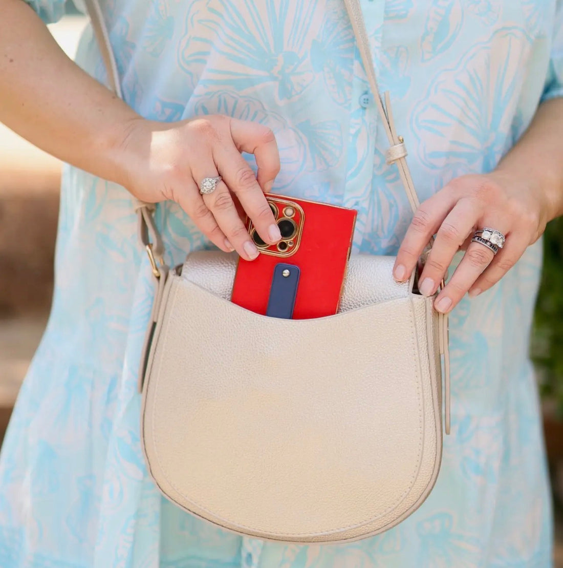 Caroline Hill | Sasha Handbag-Pearl