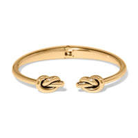Brighton | Interlok Single Knot Open Hinge Bangle-Gold