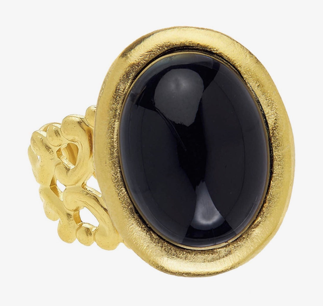 Susan Shaw | Black Onyx Cabachon Ring