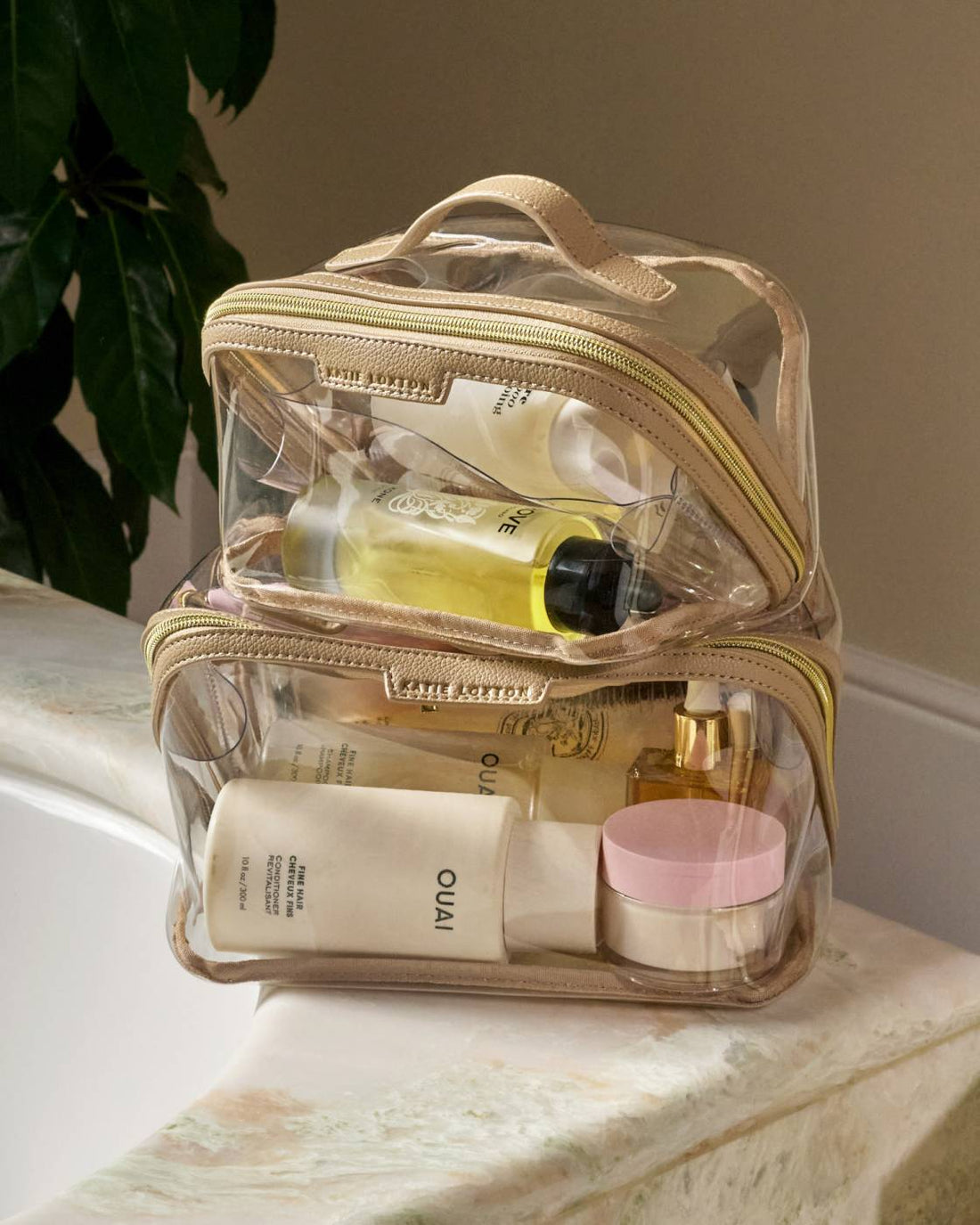 Katie Loxton | Medium Clear Fold-Out Wash Bag