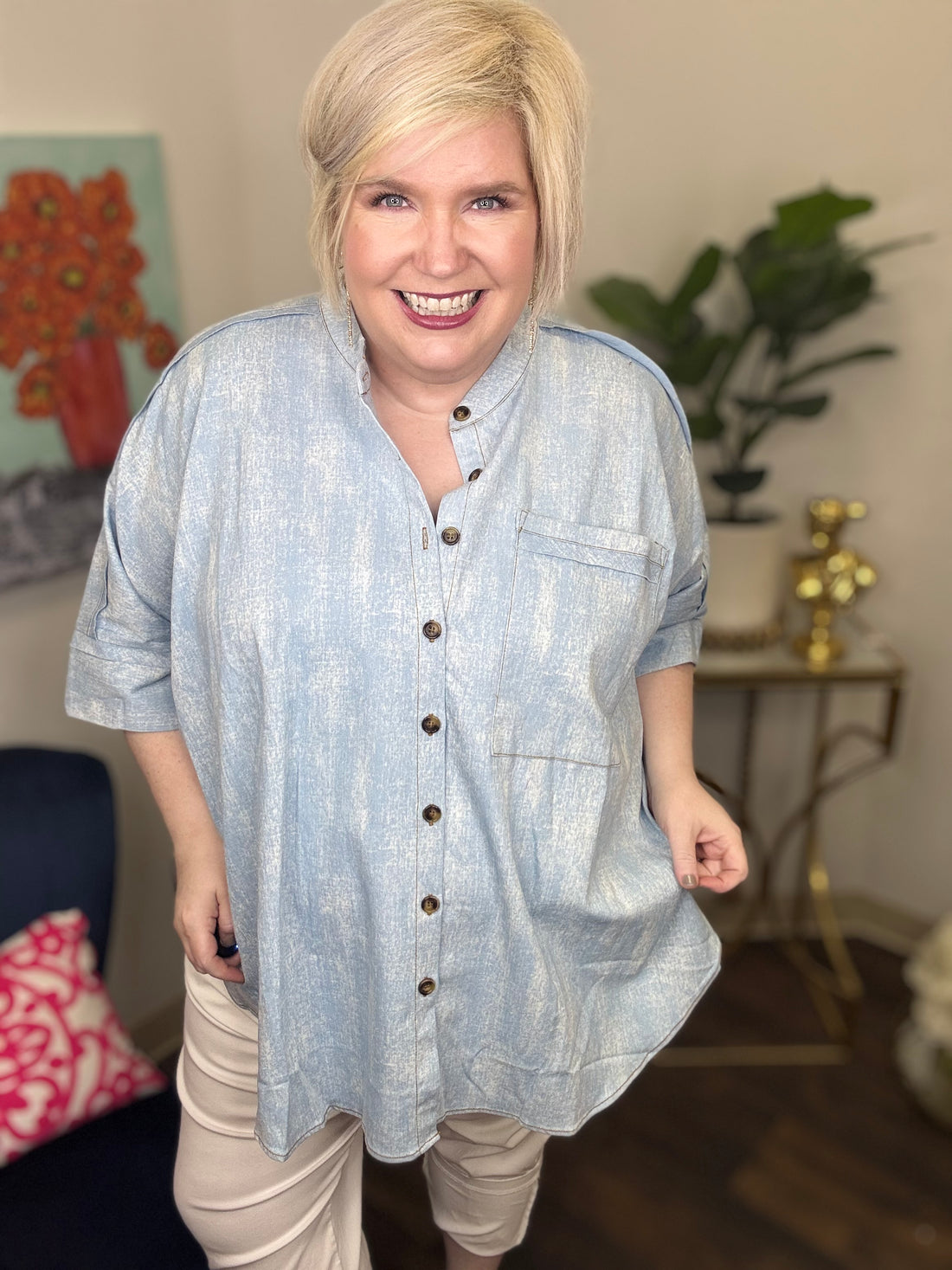Sweet Pea Curvy Top