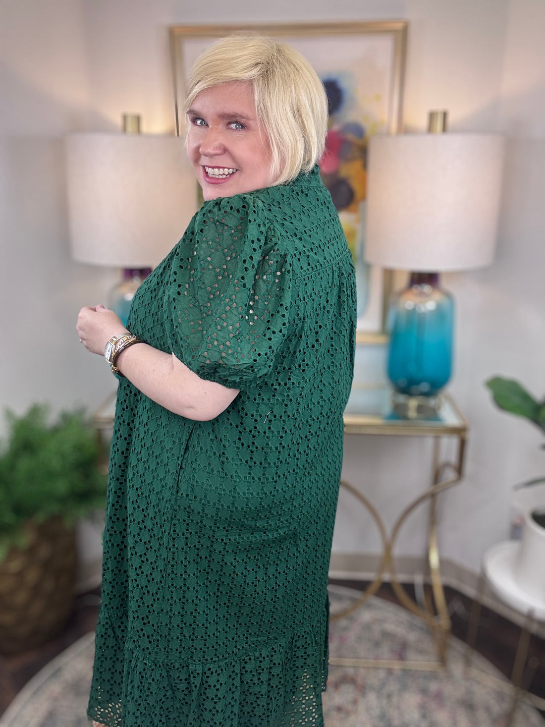 Leave It All Behind Dress-Hunter Green