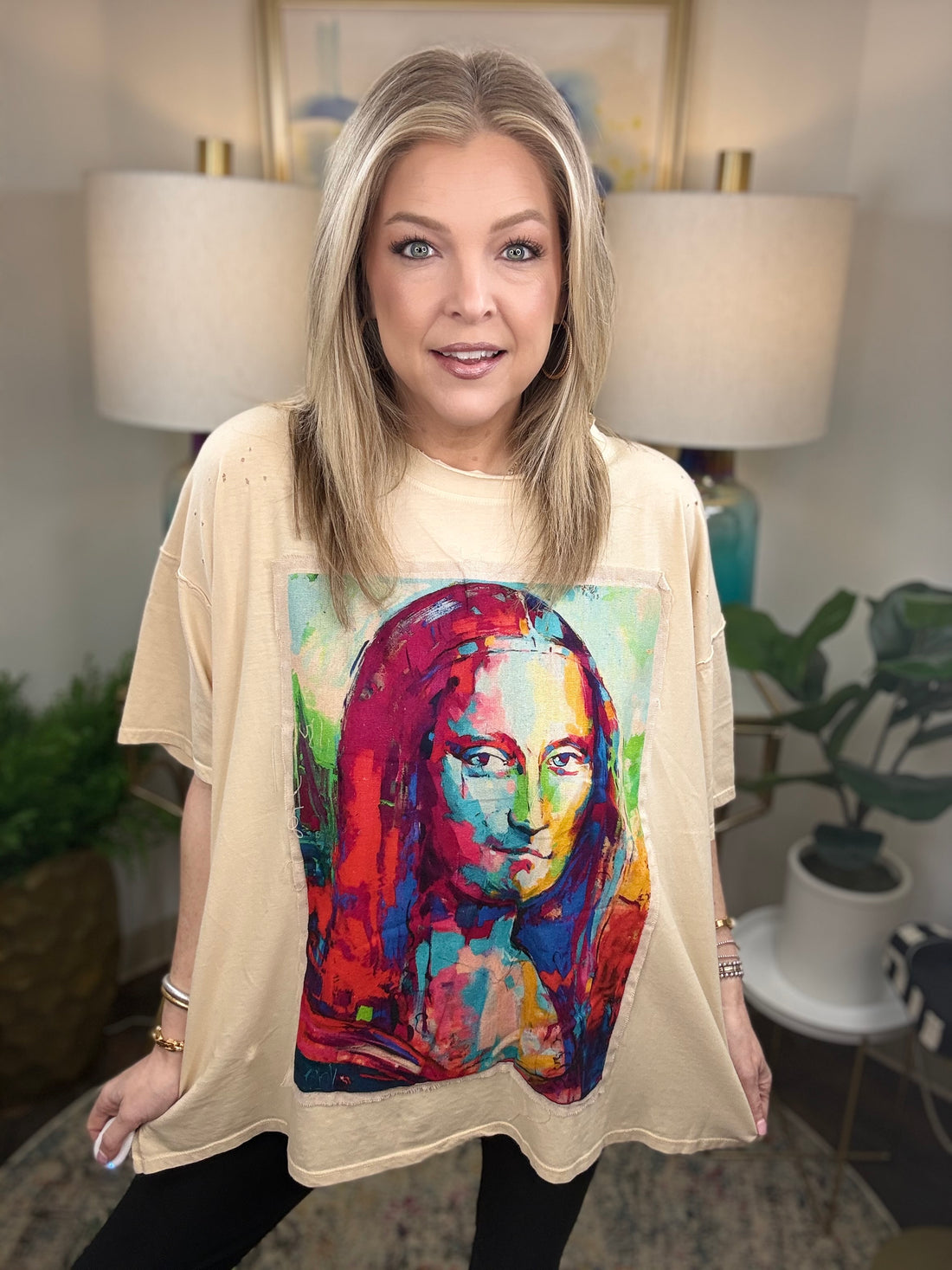 Famous Smile Top-Oversized Fit