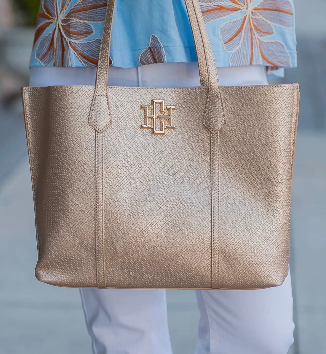 Caroline Hill | Heath Bag-Woven Gold