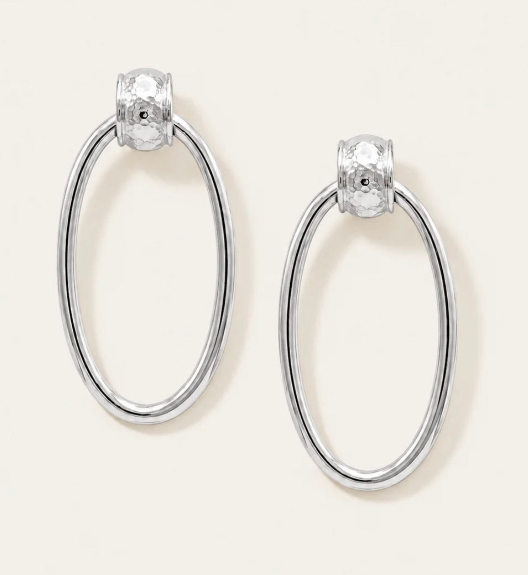 Natalie Wood | Harbor Hoop Earrings-Silver