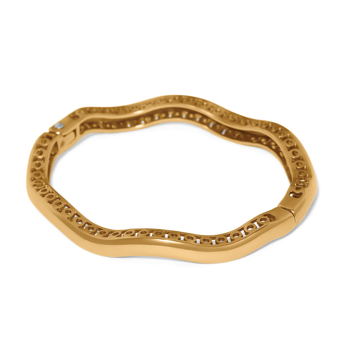 Brighton | Inner Circle Slim Hinged Bangle- Gold