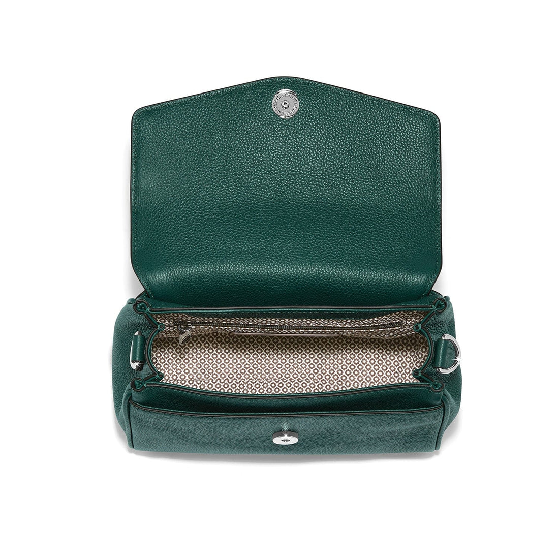 Brighton | Tate Flap Satchel-Jewel Green