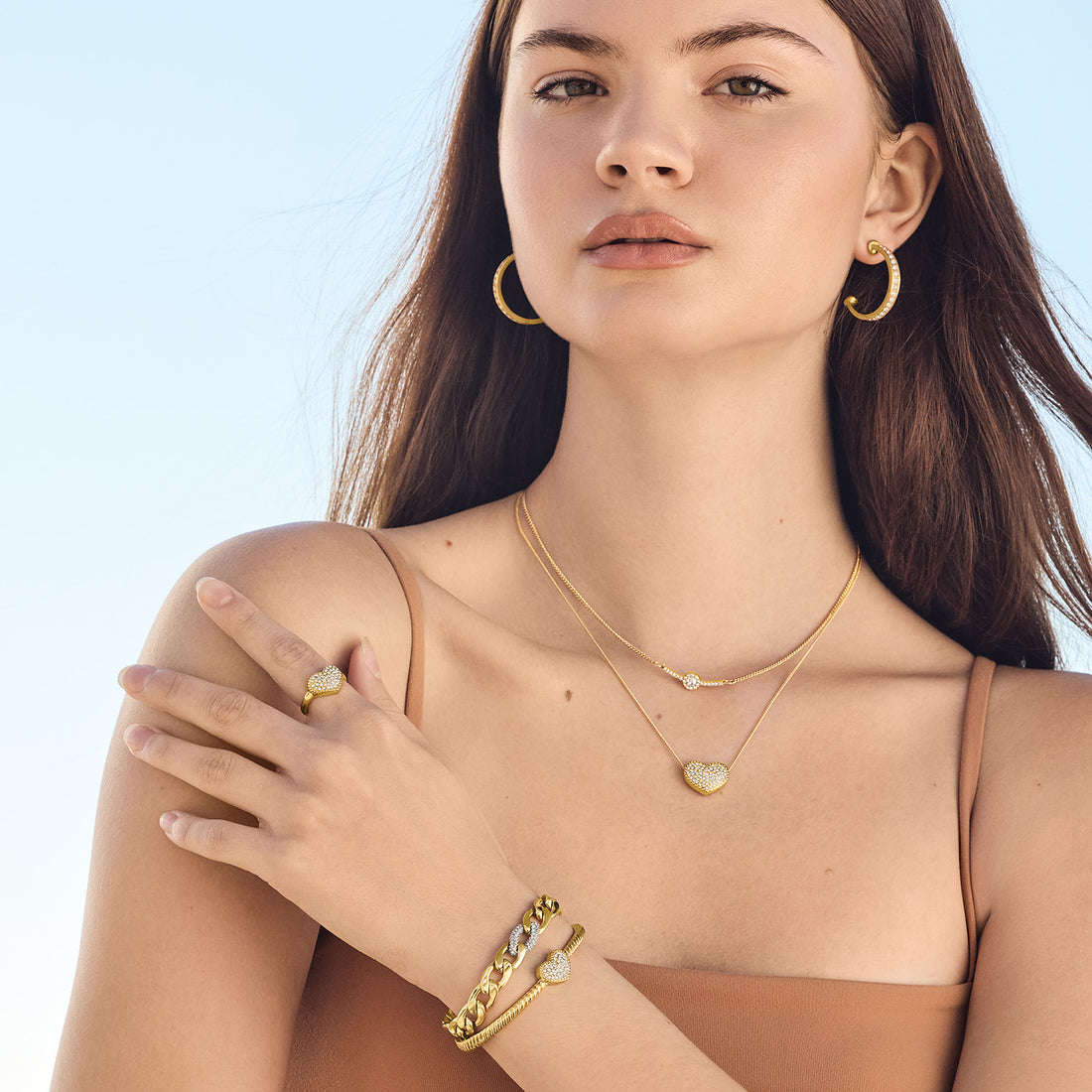 Brighton | Illumina Celeste Heart Petite Necklace-Gold