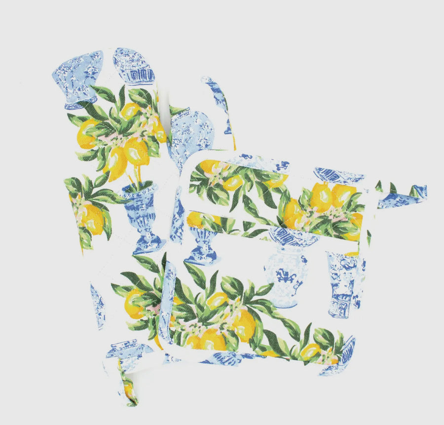 Lemon Oven Mitt Set