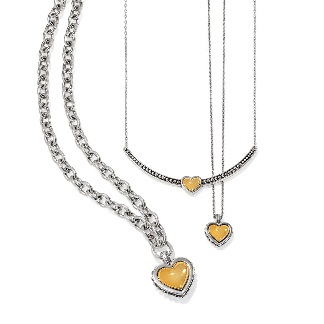 Brighton | Pretty Tough Bold Heart Necklace - The Shoppes at Coldwater