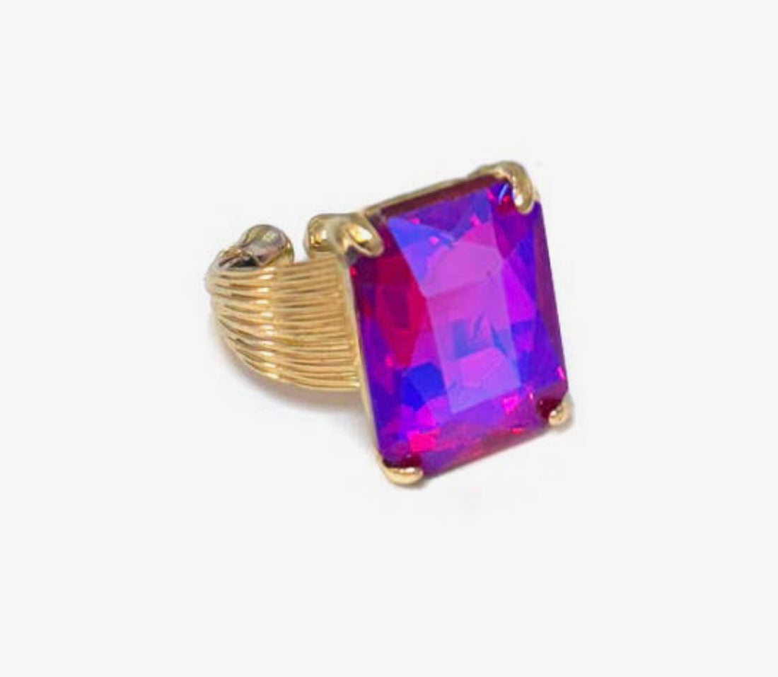 Rectangle Sparkle Ring