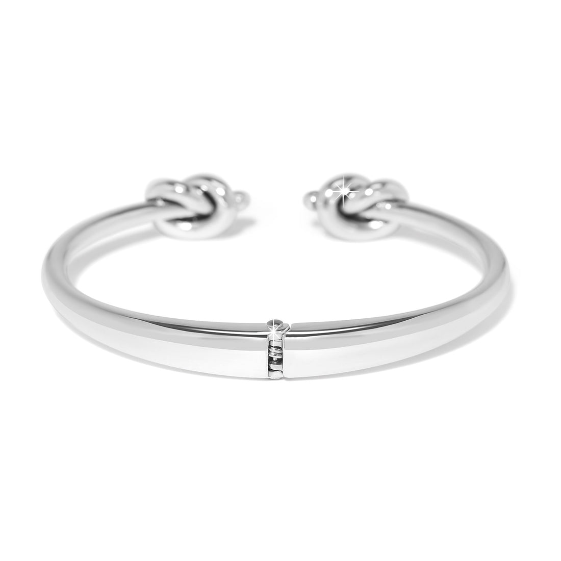 Brighton | Interlok Single Knot Open Hinge Bangle-Silver